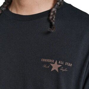 two shirts Converse Men's Logo Tees Black & White Large